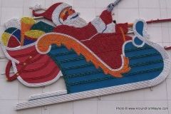 The W and D Santa and Reindeer display