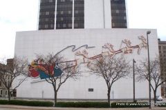 The W and D Santa and Reindeer display