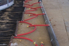The Headwaters Park Ice Rink set up