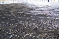 The Headwaters Park Ice Rink set up