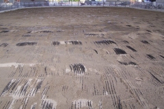 The Headwaters Park Ice Rink set up