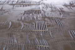 The Headwaters Park Ice Rink set up