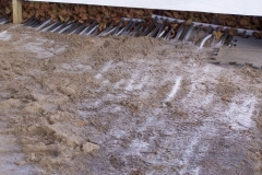 The Headwaters Park Ice Rink set up