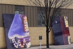 Aunt Millie's Bakeries Northern Lights display set-up