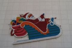 The W&D Santa and Reindeer display set-up