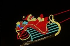 The W&D Santa and Reindeer display