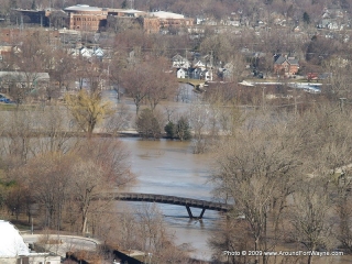 St. Mary\'s River and Spy Run Creek confluence