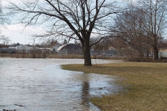 Flooding on the west end of Fairmount Place