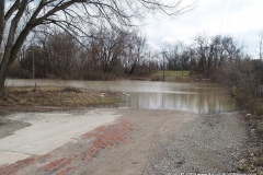 Flooding on the west end of Fairmount Place