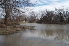 Flooding on the west end of Fairmount Place