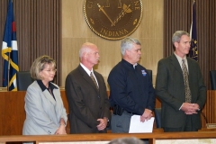 Dr. Deb McMahan, Nelson Peters, Joe Wainscott and Bernie Beier