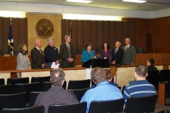 Local and State officials at the H1N1 press conference