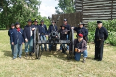 Civil War reenactors