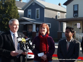 Mayor Tom Henry, Judi Wire and Shan Gunawardena