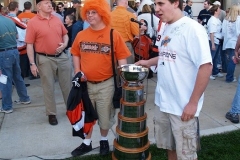 Two fans with the Turner Cup