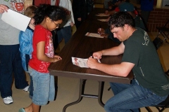 The TinCaps sign autographs