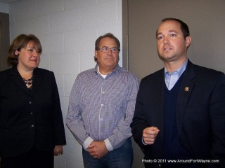 Paula Hughes, Bob Schenkel and Congressman Stutzman