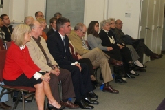 Liz Brown, Tom Wyss, Bob Morris, Joe Squadrito and crowd