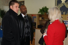Fort Wayne City Councilwoman Liz Brown and Jerome Gaines