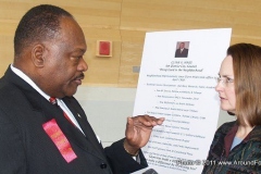 Fort Wayne City Councilman Glynn Hines and Fort Wayne City Councilwoman Karen Goldner
