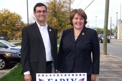 Zach Bonahoom and Paula Hughes