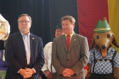 Deputy Mayor Mark Becker and Geoff Paddock