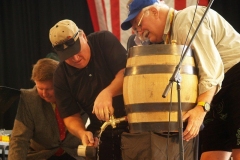 Tapping the keg