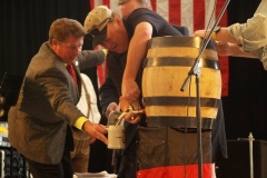 Tapping the keg