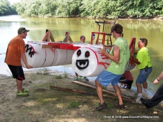 Launching team 'Spades' raft