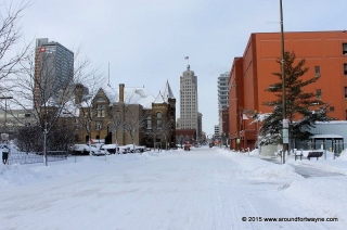 Looking west on Berry Street