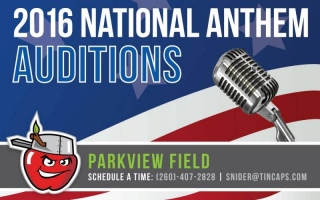 TinCaps National Anthem Tryouts