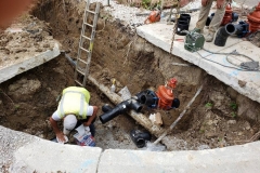 Crestwood Colony neighborhood water main