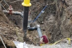 Hamilton water main construction