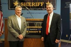 Sheriff David Gladieux and Troy Hershberger