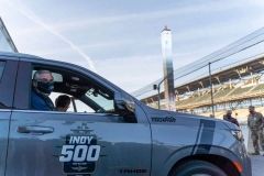 Indiana Governor Eric Holcomb after receiving his COVID-19 vaccination