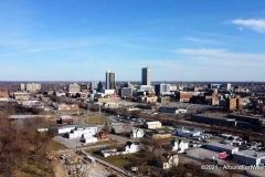 Northeast side of downtown Fort Wayne, Indiana