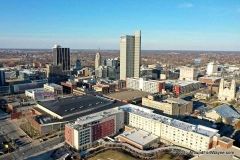 Southwest side of downtown Fort Wayne, Indiana