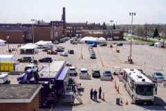 COVID-19 mass vaccination clinic in Gary, Indiana