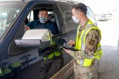 COVID-19 mass vaccination clinic in Gary, Indiana