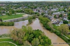 Flooding on Spy Run Creek and the St. Marys River