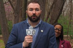 Kody Tinnel, Dan Baisden, and Fort Wayne Mayor Sharon Tucker
