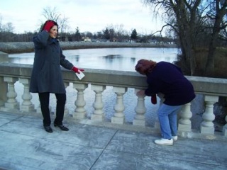 Allen County Commissioner Linda Bloom and Judi Wire