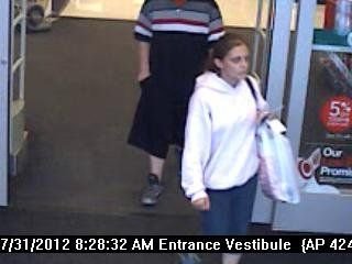 Theft and unauthorized use of a stolen credit card investigation suspect