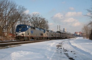 Amtrak leaving Fort Wayne