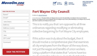 Collective bargaining petition