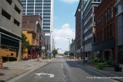 The view from Calhoun and Wayne Streets