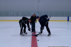First faceoff at Canlan