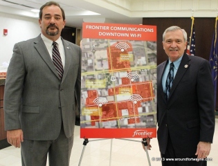 Greg Stephens and Mayor Tom Henry
