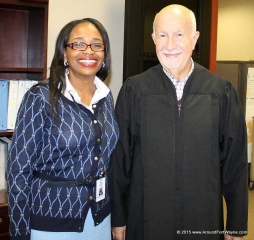 2015/11/09: City Clerk Michelle D Chambers and Judge Stanley A. Levine