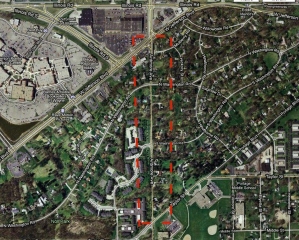 Ardmore Avenue satellite map
